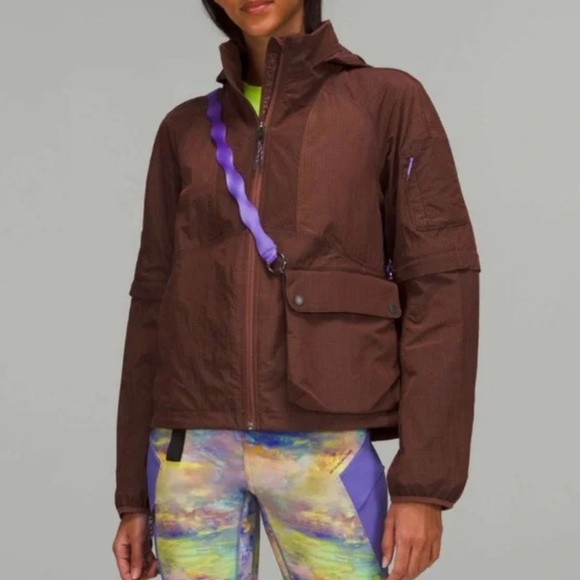 lululemon athletica convertible ripstop hiking jacket sz 6 - Picture 1 of 4